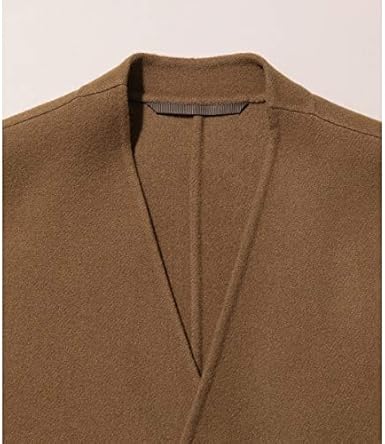 Amazon アダム エ ロペ メンズ Adam Et Rope ダブルフェイス ノーカラーコート チャコール 06 L コート ジャケット 通販