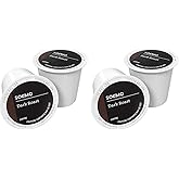 Amazon Brand - Solimo Coffee, Dark Roast, K-Cup Compatible | 24 Count | Pack of 2 | Keurig 2.0 Brewers