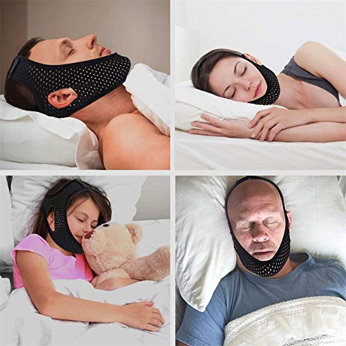 Anti Snoring Chin Strap for Cpap Users [2019 Upgrade] The Adjustable Snore Solution - Stop Snoring Comfortable Devices, Breathable, Flexible & Easily Adjustable Chin Straps - Thumbnail 5