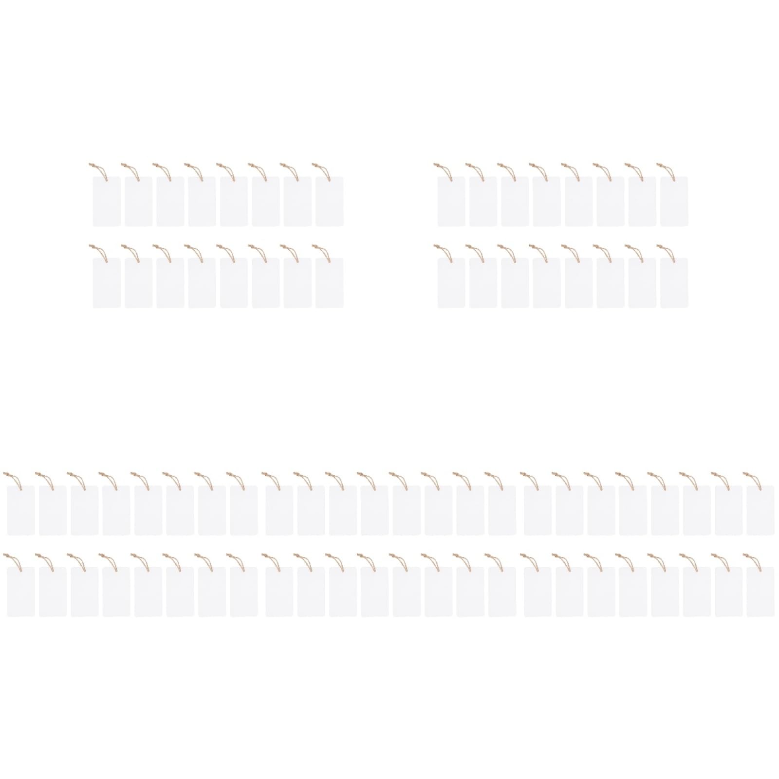 Tofficu 80pcs Acrylic Labels Bin Labels for Storage Bins DIY Blank Tag Kitchen Organization