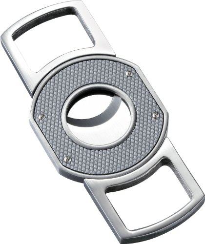 Visol VCUT55 Marlon Silver Hobnail Pattern Cigar Cutter