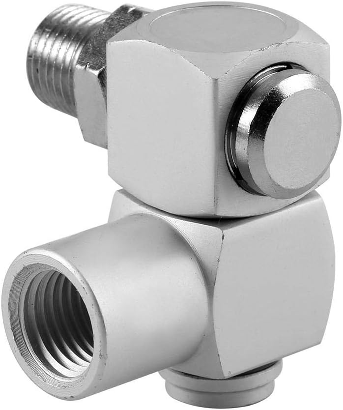 Air Hose Adapter 4pcs Aluminum Air Hose Fittings 1/4 inch 360 Swivel Industrial Change Portable Line Change Fitting - Image 3