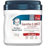 Gerber Good Start Gentle (HMO) Non-GMO Powder Infant Formula, Stage 2, 27.8 oz (Pack of 4)