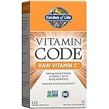 Garden of Life Vitamin Code Raw Vitamin C, 500mg Whole Food Vitamin C with Bioflavonoids, Fruits & Veggies, Probiotics, Glute