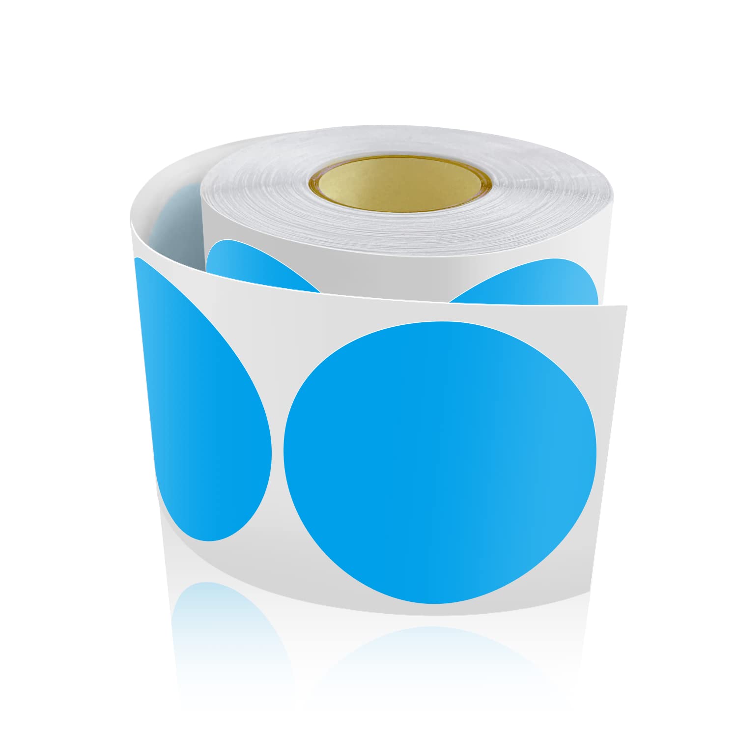 Round Stickers Blue 50 mm Circle Labels Colour Coding Dot Vinyl Floor Sticker Waterproof Removable Roll of 500