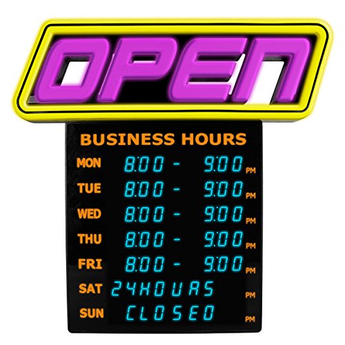 Top 10 recommendation open sign with time for 2018 | Pokrace.com