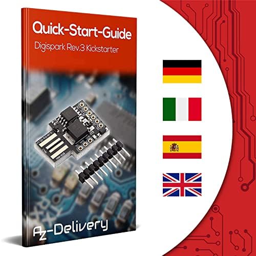 Digispark Rev.3 Kickstarter ATTiny85 Placa de Desenvolvimento com USB Compatível com Arduino e E-Book Incluído!