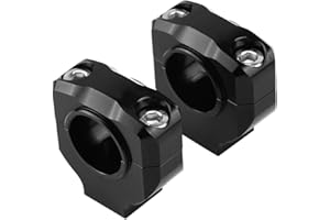 Qiilu Motorcycle Mount Riser Clamp, Universal 1 1/8" Motorcycle Handlebar Risers 28mm Aluminum Mount Clamp for