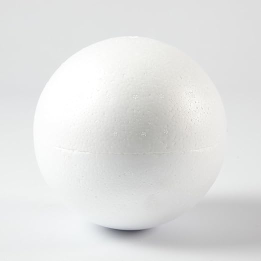 Craftmill 10cm / 100mm Polystyrene Balls, Spheres Box of (10) Amazon