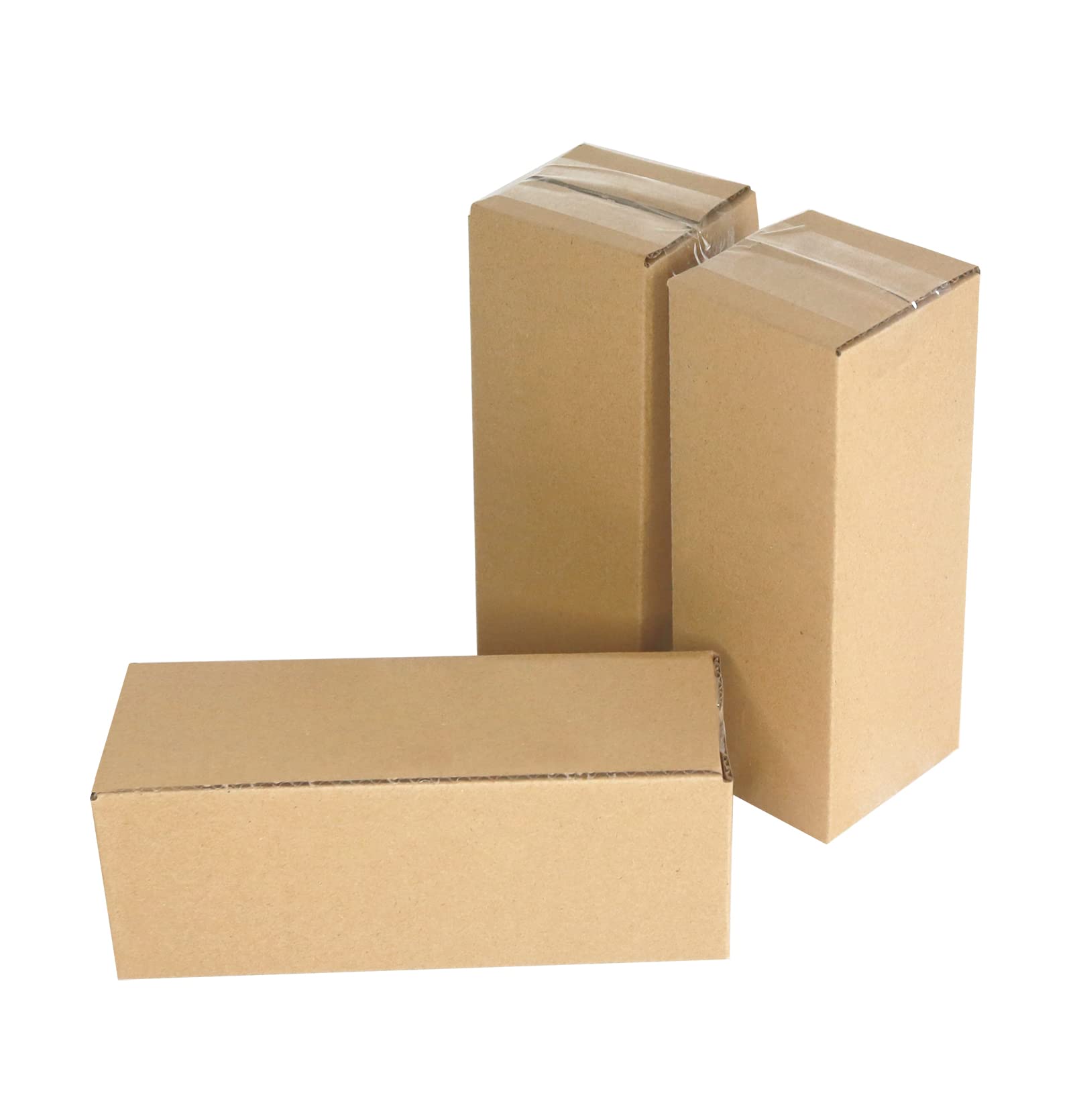 PACK4YA 200×75×75mm Long Corrugated Cardboard Boxes Royal Mail Small Parcel Postal Boxes for Posting Brown Mailing Postage Shipping Box for Small Business, Storing or Gift (10 Pieces)