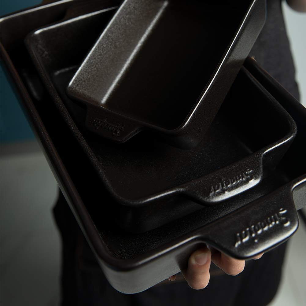 Sweejar Home Ceramic Bakeware Set, Rectangular Baking Dish Lasagna Pans for Cooking Kitchen, Cake Dinner - Image 4