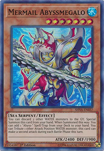 Yu-Gi-Oh! - Mermail Abyssmegalo - SHVA-EN037 - Super Rare - 1st Edition - Shadows in Valhalla
