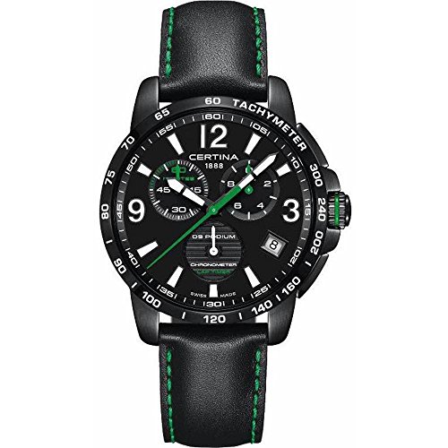 Certina Men's DS Podium 42mm Black Leather Band IP El Salvador Ubuy