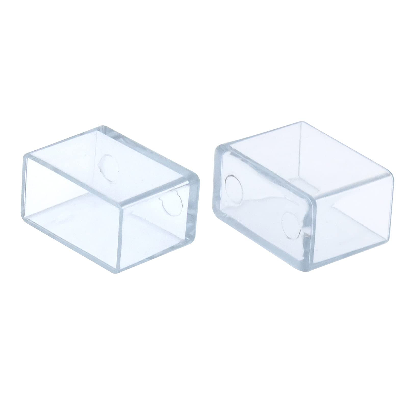 Flyshop 12PCS Chair Leg Caps Tips PVC Patio Floor Protectors Flexible Non-Scratch Rectangle Furniture Table Feet Covers, 13/16" x 1-3/16", 20 x 30 mm, Transparent
