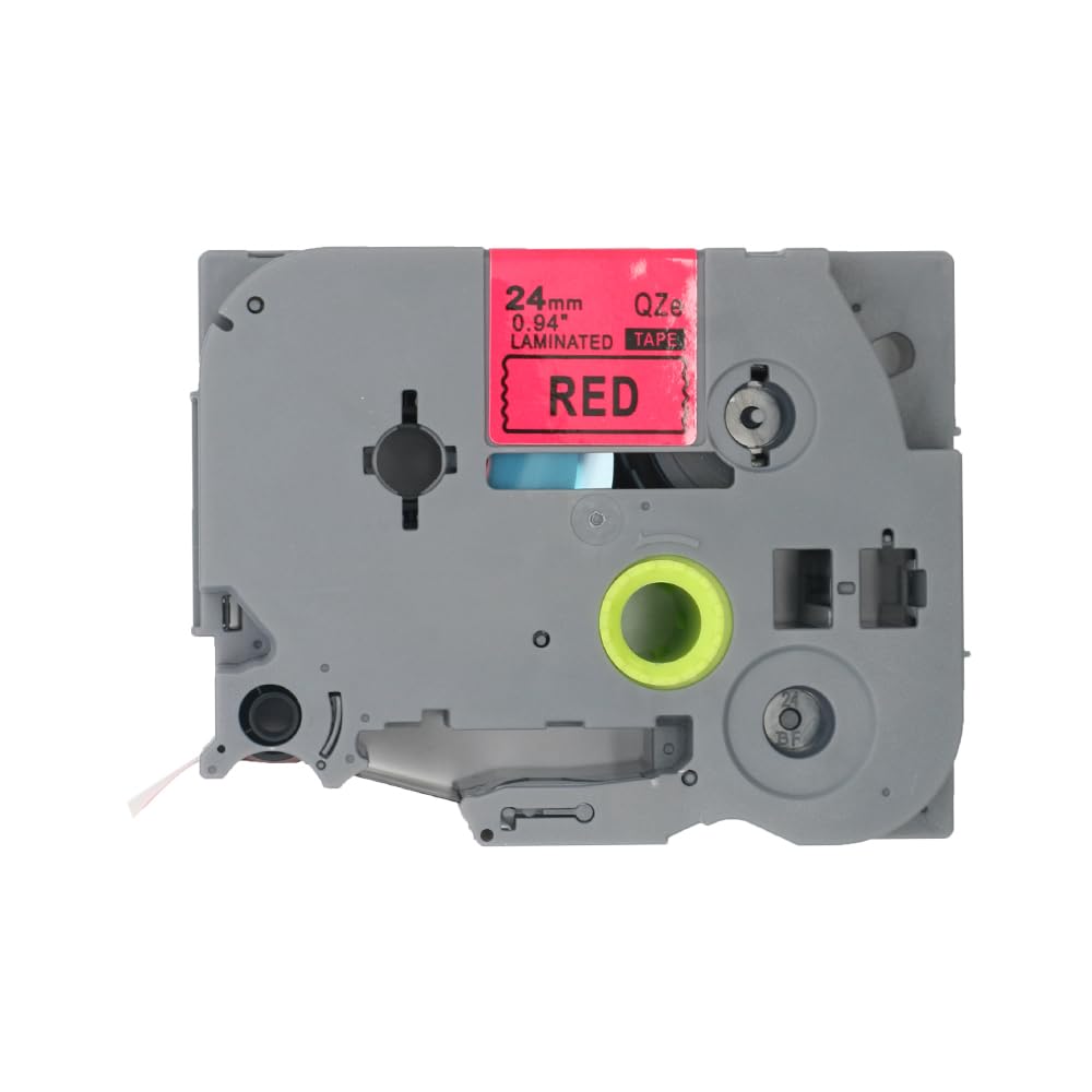 BROVACS 1 Pack Black on Red Laminated Label Tape Compatible for Brother P-Touch Label Printer TZ 451 TZe 451 24mm 1" OPA4451