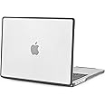 BlueSwan Anti-Cracking Hard Shell CaseCompatible with MacBook Pro 14-inch 2025 2024-2021 Release M4 M3 M2 M1, Anti-Fingerprint Soft TPU Bumper, Frosted Gray