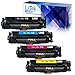 LxTeK Compatible Toner Cartridge Replacement for Canon 118 CRG-118 HP 304A CC530A to use with ImageCLASS MF726Cdw MF8580Cdw LBP7660Cdn LaserJet CP2025n CM2320nf CP2025dn Printer (B/C/M/Y, 4 Pack)