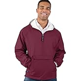 Charles River Apparel Unisex Classic Striped Pullover, Men's & Women's Water-Resistant Windbreake