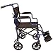 Elite Care Super Lightweight Folding Transport Travel Wheelchair in a Bag ECTR05 with Height Adjustable footrests