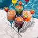 The Caribbean Collection Beach Glass - Original Floating Glass, One Glass, Acrylic and Shatterproof Wine, Beer, Cocktail, Drinking Glasses for Pool, Beach, Camping and Outdoor Use -12 Oz.(Indigo)