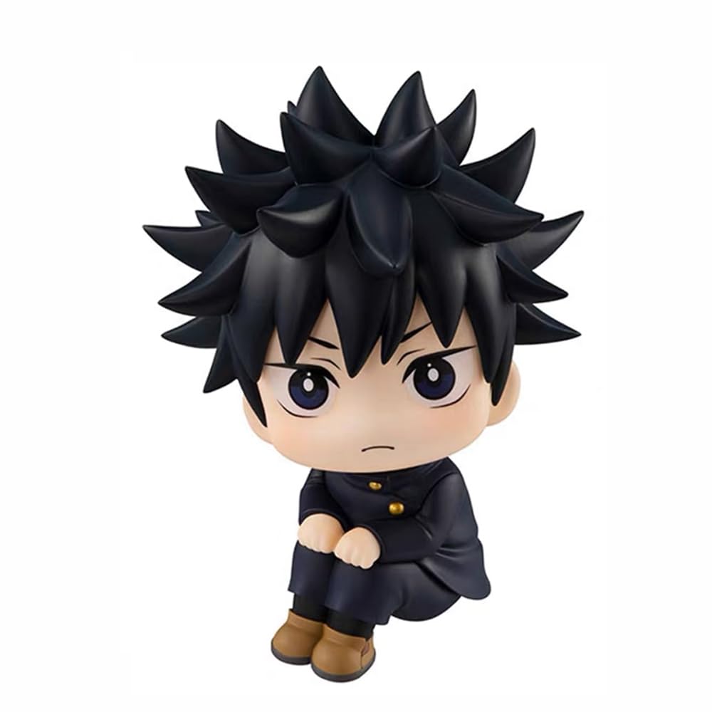 XESAGSNV Handheld Jujutsu Kaisen Q Version Ltadori Yuji, Satoru Gojo Anime Peripheral Twisted Egg Car Doll Decoration (Fushiguro Megumi)