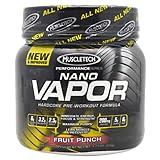 Muscletech Performance Series Nano Vapor Fruit Punch 40 Servings Nitric Oxide 1.2lb