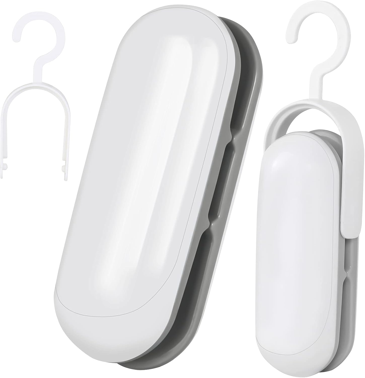 Mini Bag Sealer, 2 Pack Portable Sealing Machine Plastic Bag Sealer, 2 in 1 Heat Seal and Cutter, Handheld Food Sealer Heat Seal for Chip Bag & Plastic Bags, Food Storage