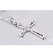Cy trendy Fine Jewelry 925 Sterling Silver Plating Chic Cross Crystal Pendant Paul Furious Element Necklace