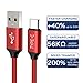 USB Type C Cable,3FT 2PACK,USB-C Charging Cord Fast Charging Compatible Samsung Galaxy Note 9 8 S10 S9 S8 Plus,Google Pixel 2 XL,LG G7 V35 ThinQ,V30,Moto Z3 G6 X4,ZTE Blade Z Max X,OnePlus 6 5T(Red)
