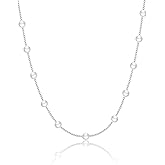 Feskive Dainty Pearl Pendant Necklace For Women Plated 14k Gold Elegant Freshwater Pearl Necklaces Toggle Paperclip Pearl Necklace Half Pearl Half Chain Choker Necklace Irregular Gold Pearl Chain Simple Jewelry For Gifts