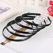 Hicarer 30 Pack Plastic Hair Headband 10 mm Plain No Teeth DIY Hair Bands Plain Headbands for Girl and Woman (Black)