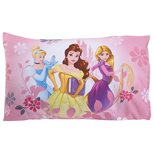 Disney Pretty Princess Toddler Bed, 4 Piece Set, Pink