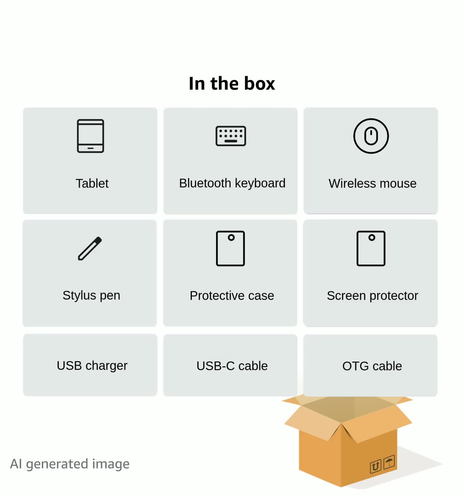 Android Tablet with Keyboard,10 inch Android 14 Tablets, 12GB RAM 128GB ROM, 1TB Expand, 8000mAh, 2.4G/5G WiFi, Bluetooth, GMS Certified, with Case, Mouse, Stylus Tablet PC (Black Case)