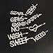 ZIXI 10PCS Sparkly Letter Hair Clip Word Barrettes Pins Crystal Bobby Pins Bling Handmade Luxury Rhinestones Hair Jewellery Headwear Accessories Gold for Women Girls (Style-b)