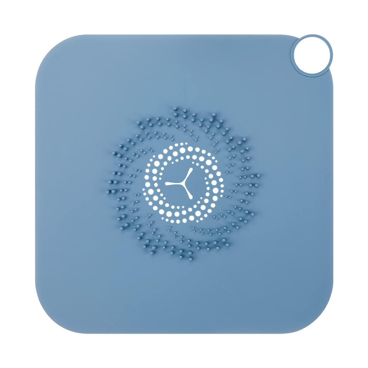 Silicone Shower Drain Hair Catcher - Hair Drain Catcher, Shower Hair Stopper Hair Catcher with Suction Cup(Blue)