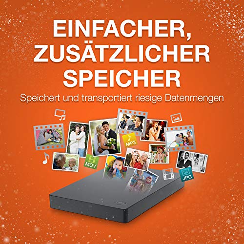 Seagate Basic external portable Drive 4TB tragbare externe Festplatte, 2.5 Zoll, USB 3.0, Modellnr: STJL4000400 – Bild 4