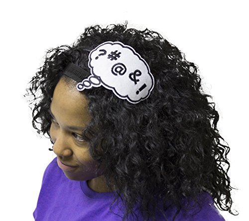 Pop Art Comic Book Headband Thought Bubble