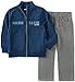 Calvin Klein Baby Logo Jacket with Jeans Pants Set, Navy, 12 Months