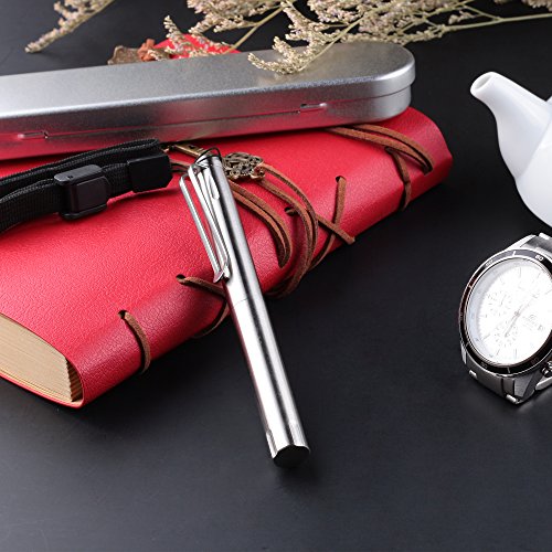 SMOOTHERPRO Stainless Steel Tactical Pen 3 Tips Heavy Duty EDC Tactical