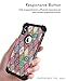 Hocase iPhone Xs Max Case, Shockproof Heavy Duty Protection Hard Plastic Cover+Silicone Rubber Case Hybrid Dual Layer Protective Phone Case for iPhone Xs Max 6.5-inch 2018 - Mandala Flowers/Black