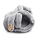 Beeliss Baby Boots Plush Warm Shoes (6-12 Months, Grey)