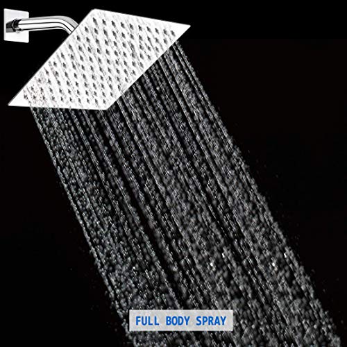 POP SANITARYWARE Single Function Shower Trim Kit with Roughin Valve, Bathroom Rain Shower Set