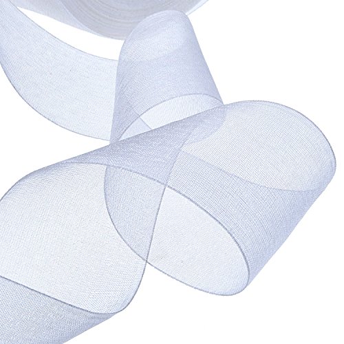 4 Outus+White+Shimmer+Organza+Ribbon