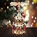 German Christmas Decoration Pyramid-21 Inches-with 20pcs Red Candles Included-Wood Nativity Scene -Christmas and Tabletop Holiday Decor-3 Tiers Carousel-6 Candle Holders-German Design (Natural)