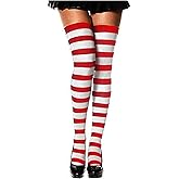 MESU Womens Stripe Extra Long Thigh Over the Knee High Socks High Boot Stockings