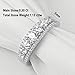 Newshe Jewellery Eternity Ring Wedding Band for Women 925 Sterling Silver 1.13ct Round White 5A Cz Size 4-13