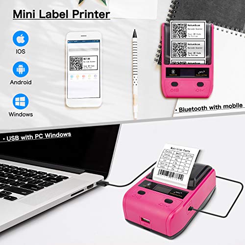 NetumScan Label Maker Portable Bluetooth Thermal Label Printer