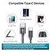 USB Type C Cable,AOSTA 3-Pack 6.6Ft/2M USB 3.0 Cable Nylon Braided Transfer Cable for Samsung GalaxyS8,S8+,Apple Macbook,Nexus,Google Pixel,ChromeBook Pixel,Nintendo Switch and Other Type C cable