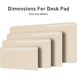 Aothia Leather Desk Pad Protector, Large Mouse