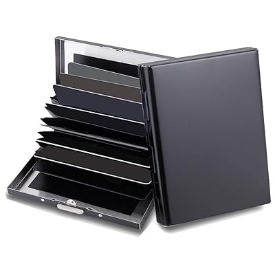 Buy Rfid Credit Card Holder Protector Metal Credit Card Wallet Business Card Holder For Men Women Gift Box Package Black Online In Germany B08c7r41ns